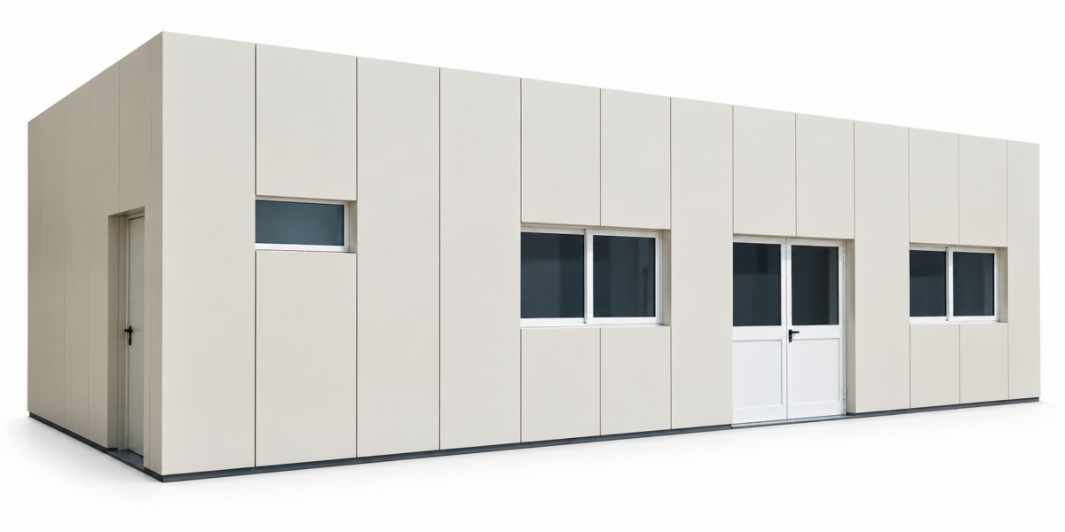 moduli-prefabbricati-affiancati Moduli prefabbricati affiancati con finitura esterna personalizzata